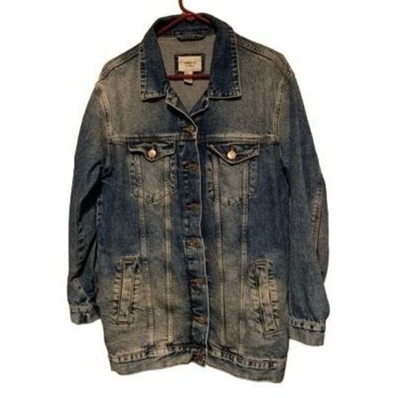 Forever 21 Women’s Size Small Denim Trucker Jacket - Picture 1 of 4